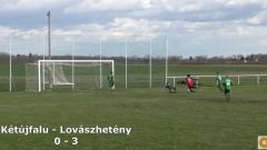 Kétújfalui SE - Lovászhetényi FC - mérkőzés összefoglaló