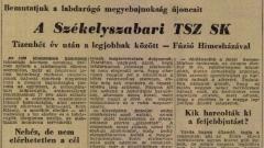 A Baranya vármegyei I. osztályú labdarúgás bemutatása - 1963 ősz Keleti csoport