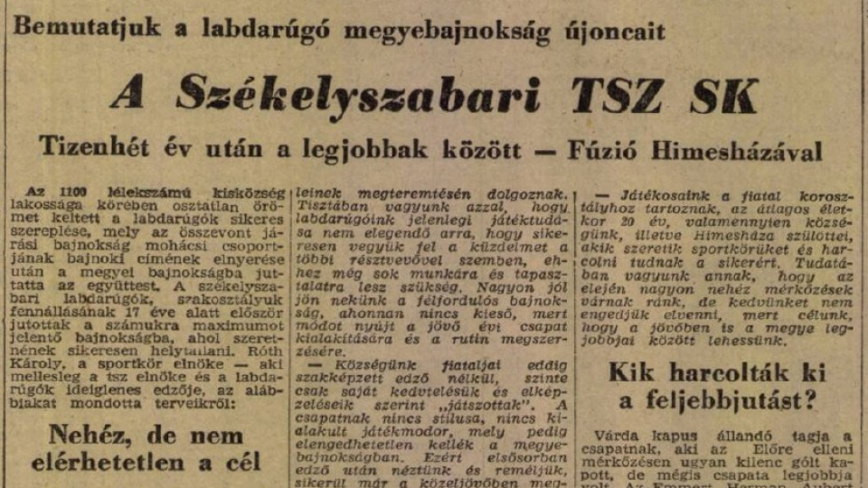 A Baranya vármegyei I. osztályú labdarúgás bemutatása - 1963 ősz Keleti csoport