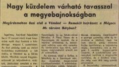 A Baranya vármegyei I. osztályú labdarúgás bemutatása - 1972-1973-as évad