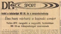 A Baranya vármegyei I. osztályú labdarúgás bemutatása - 1973-1974-es évad