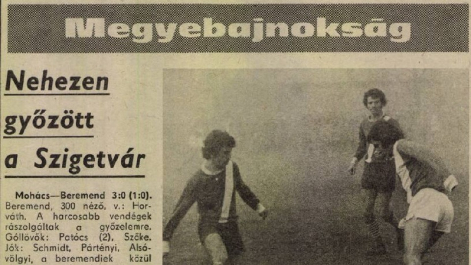 A Baranya vármegyei I. osztályú labdarúgás bemutatása - 1975-1976-os évad