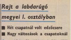 A Baranya vármegyei I. osztályú labdarúgás bemutatása - 1979-1980-as évad