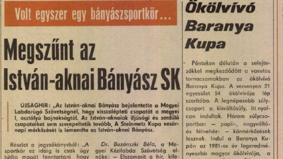 A Baranya vármegyei I. osztályú labdarúgás bemutatása - 1981-1982-es évad