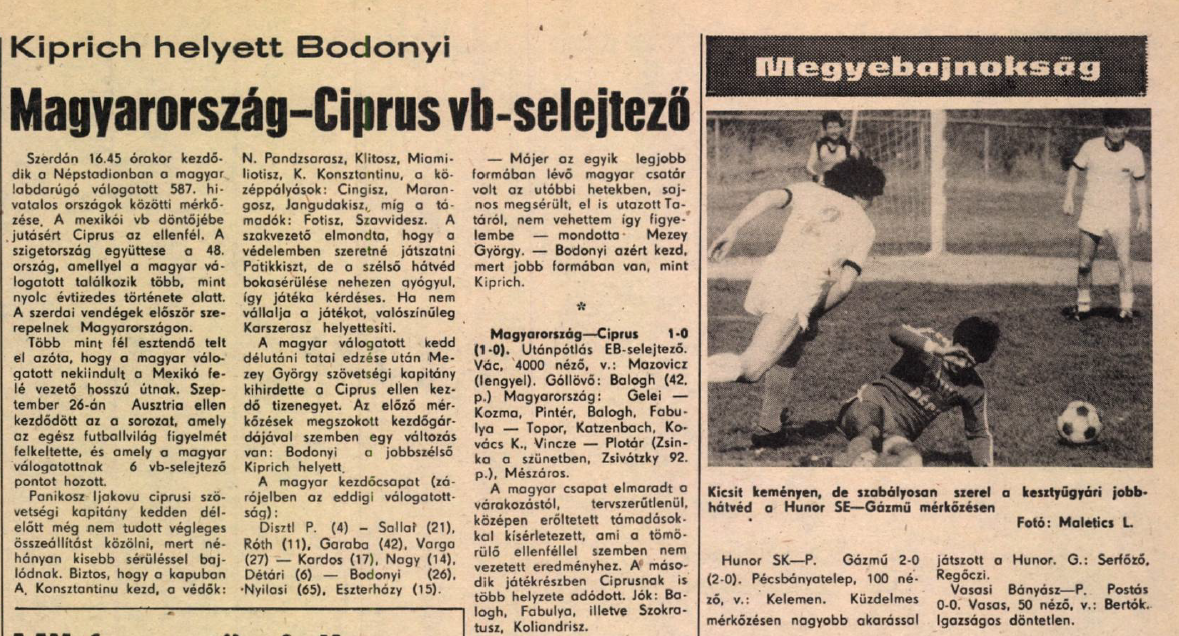 A Baranya vármegyei I. osztályú labdarúgás bemutatása - 1984-1985-ös évad