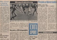 A Baranya vármegyei I. osztályú labdarúgás bemutatása - 1989-1990-es évad