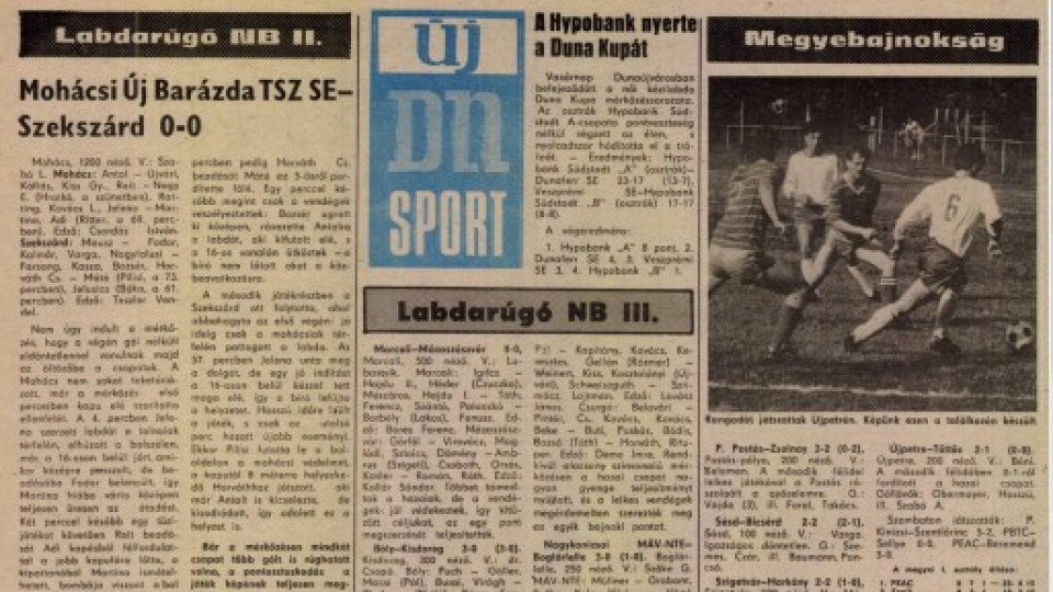 A Baranya vármegyei I. osztályú labdarúgás bemutatása - 1990-1991-es évad