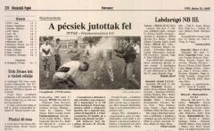 A Baranya vármegyei I. osztályú labdarúgás bemutatása - 1994-1995-ös évad